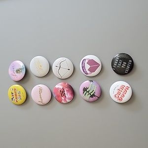 Taylor Swift Lover mini pins set of 10